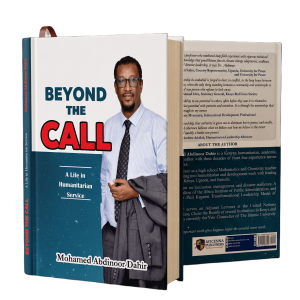 Beyond The Call book cover featuring author Mohamed Abdinoor Dahir